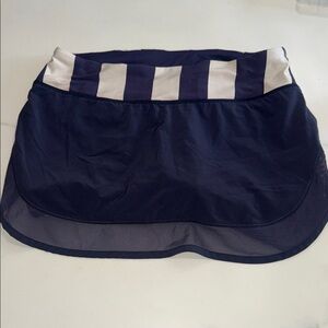 Lululemon Athletica Navy and White Skirt